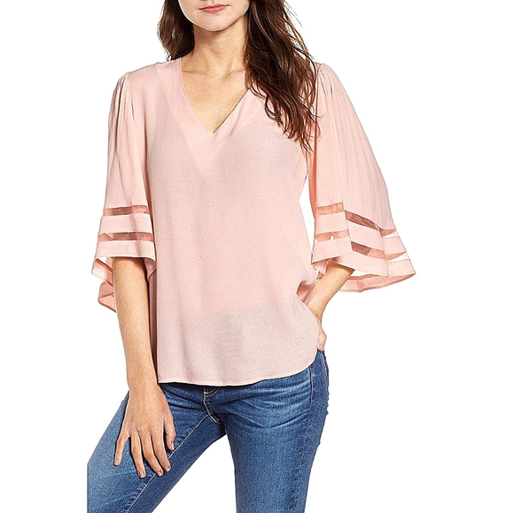 Chelsea28 Tops - NWT Chelsea28 Bell-sleeve Blouse, Small